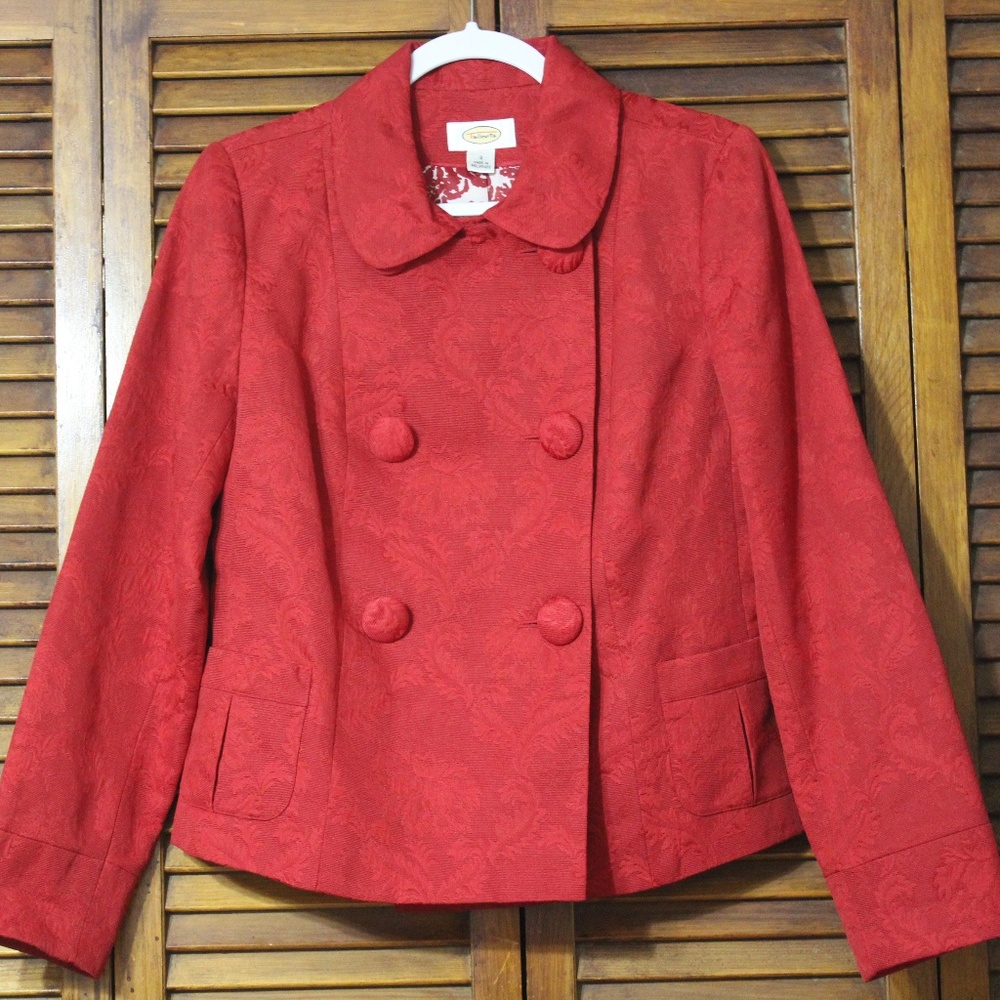 Small Talbots Red Women Blazer/Jacket